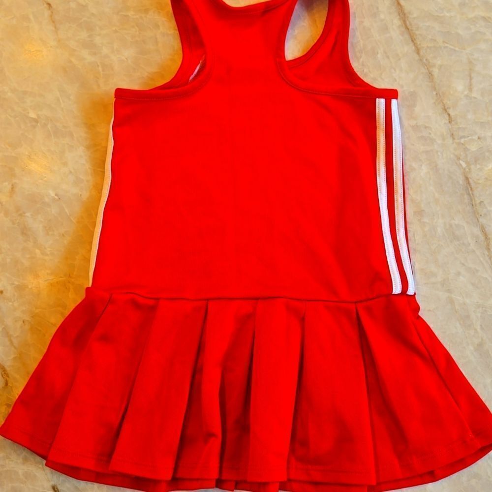 Adidas Red Sleeveless Tennis Dress, Size 24 Months - Picture 4 of 5
